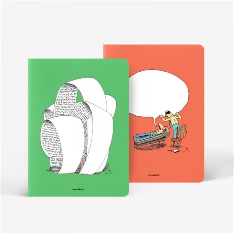 Libretas grandes x 2. GRANDES Rayadas - Monólogo - No hay problema