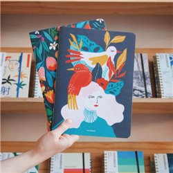 Libretas x2 GRANDES Rayadas - Primavera