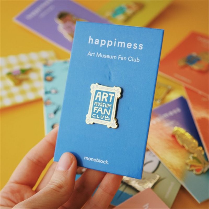 Pin Happimess Art Museum Fan Club - (AZUL)