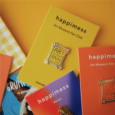 Pin Happimess Art Museum Fan Club - (NARANJA)