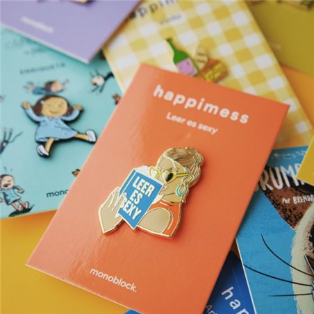 Pin Happimess Leer es sexy - (VIOLETA)