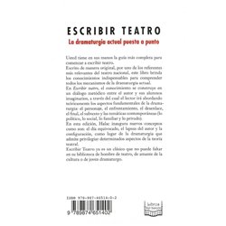 Libro. ESCRIBIR TEATRO - LA DRAMATURGIA ACTUAL PUESTA A PUNTO