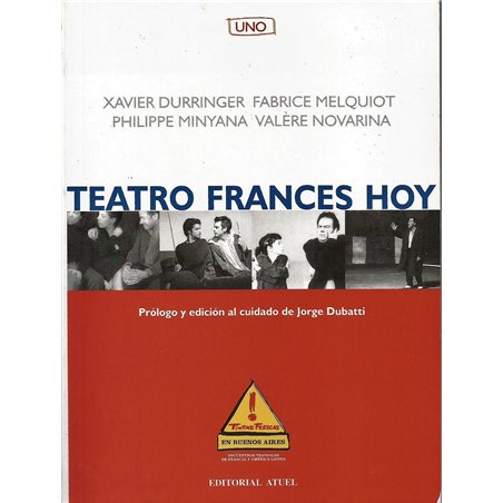 Libro. TEATRO FRANCES HOY - UNO