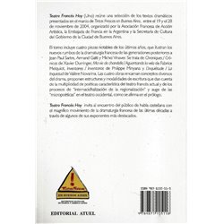 Libro. TEATRO FRANCES HOY - UNO