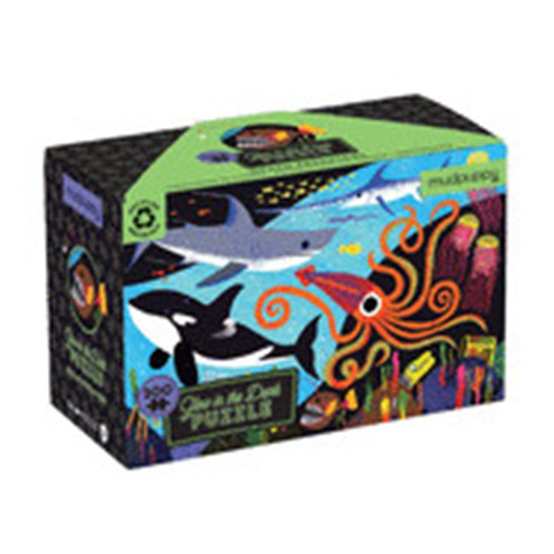 Rompecabezas. Ocean Predators 100 Piece Glow in the Dark Puzzle