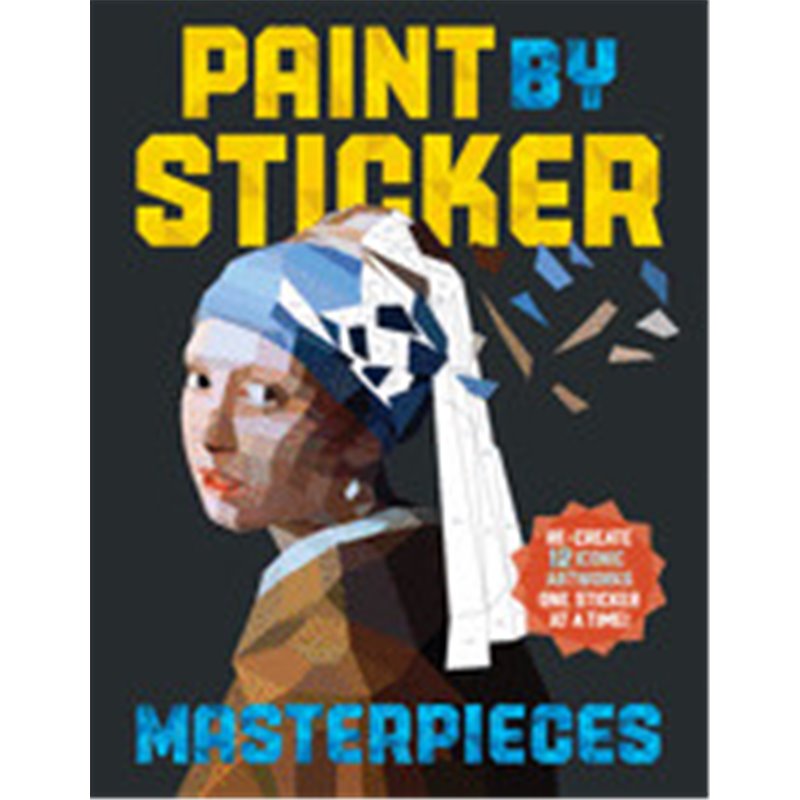 Libro. PAINT BY STICKER. MASTERPIECES