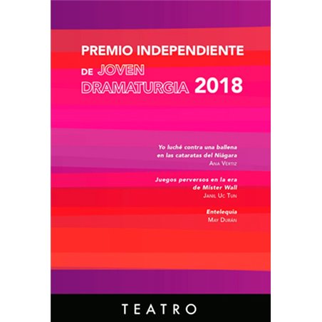 Libro. Premio Independiente de Joven Dramaturgia 2018