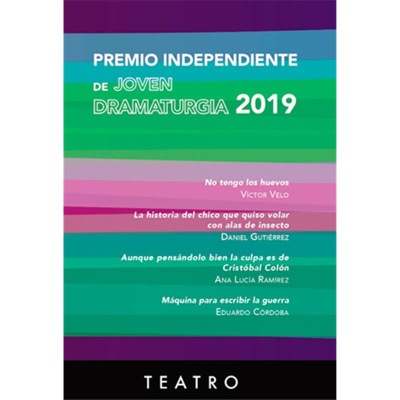 Libro. Premio Independiente de Joven Dramaturgia 2019