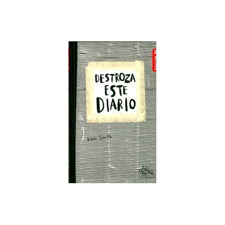 Libro. Destroza este diario. Gris