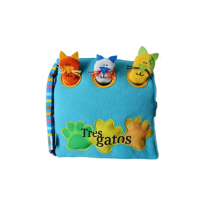 Libro de tela. TRES GATOS