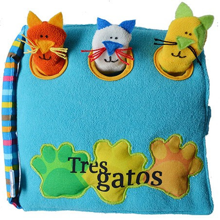 Libro de tela. TRES GATOS