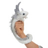 Títere de pulsera. DRAGÓN PLATEADO - Pearl Dragon Wristlet