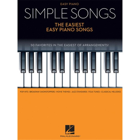 Partitura. SIMPLE SONGS - THE EASIEST EASY PIANO SONGS