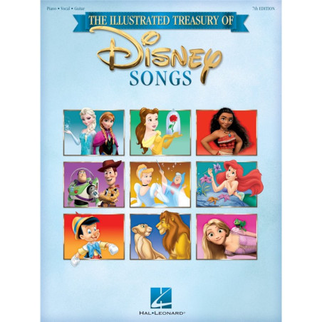 Partitura. THE ILLUSTRATED TREASURY OF DISNEY SONGS – 7TH EDITION