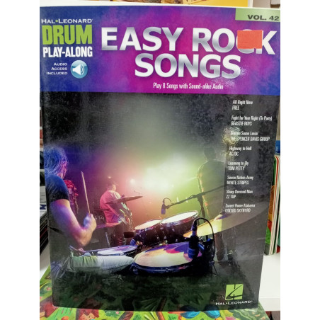 Partitura. EASY ROCK SONGS DRUM