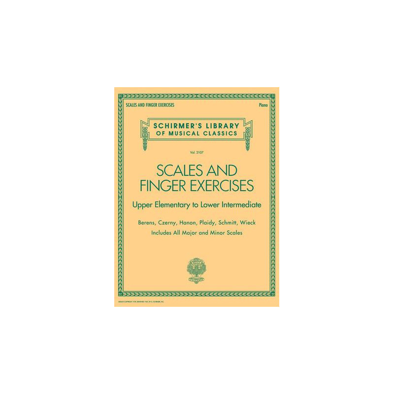 Partitura. SCALES AND FINGER EXERCISES. UPPER ELEMENTARY TO LOWER INTERMEDIATE