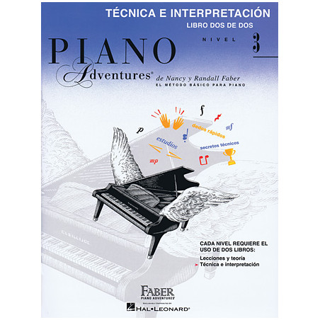 Partituras. PIANO ADVENTURES. NIVEL 3. TÉCNICA E INTERPRETACIÓN