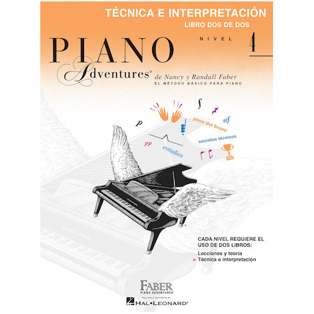 Libro. PIANO ADVENTURES. NIVEL 4. TÉCNICA E INTERPRETACIÓN
