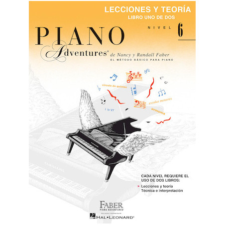 Libro. PIANO ADVENTURES. NIVEL 6. LECCIONES Y TEORÍA
