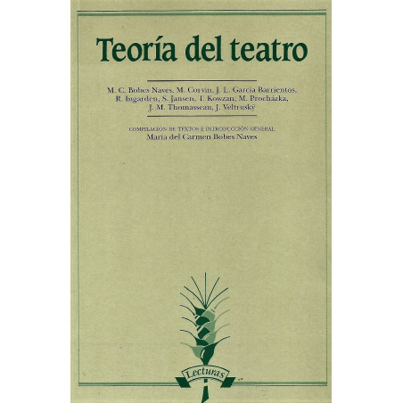 Libro. TEORÍA DEL TEATRO