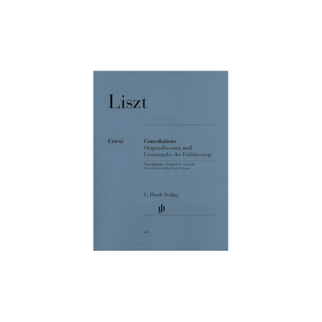 Partitura. LISZT. CONSOLATIONS - PIANO SOLO