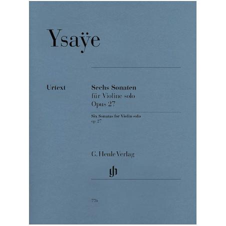 Partitura. YSAYE 6 Sonatas for Violin Solo Op. 27