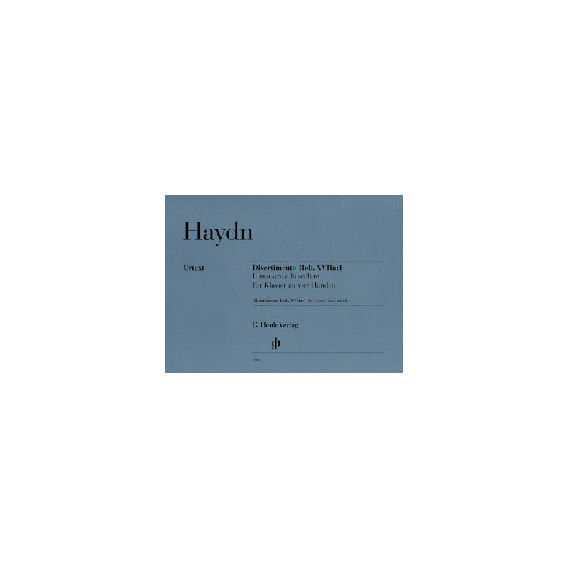 Partitura. HAYDN Divertimento “Il Maestro e lo scolare”  Hob. XVIIa:1  1 Piano, 4 Hands