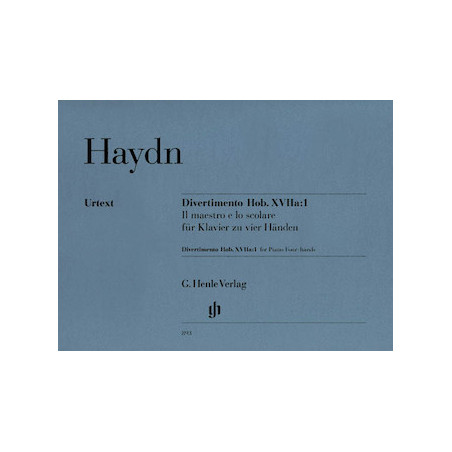 Partitura. HAYDN Divertimento “Il Maestro e lo scolare”  Hob. XVIIa:1  1 Piano, 4 Hands