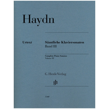 Partitura. HAYND Complete Piano Sonatas, Volume III Revised Edition with Fingering by 11 Pianists