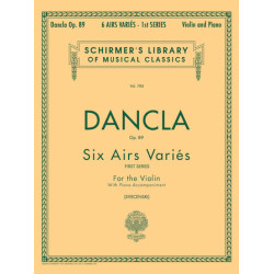 Partitura. DANCLA SIX AIRS VARIÉS OP. 89 (VIOLIN)