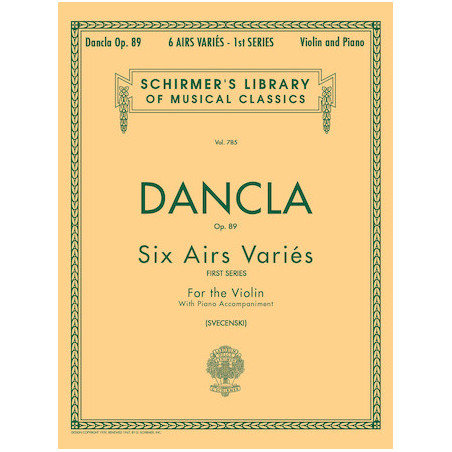 Partitura. DANCLA SIX AIRS VARIÉS OP. 89 (VIOLIN)