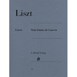 Partitura. LISZT TROIS ETUDES DE CONCERT
