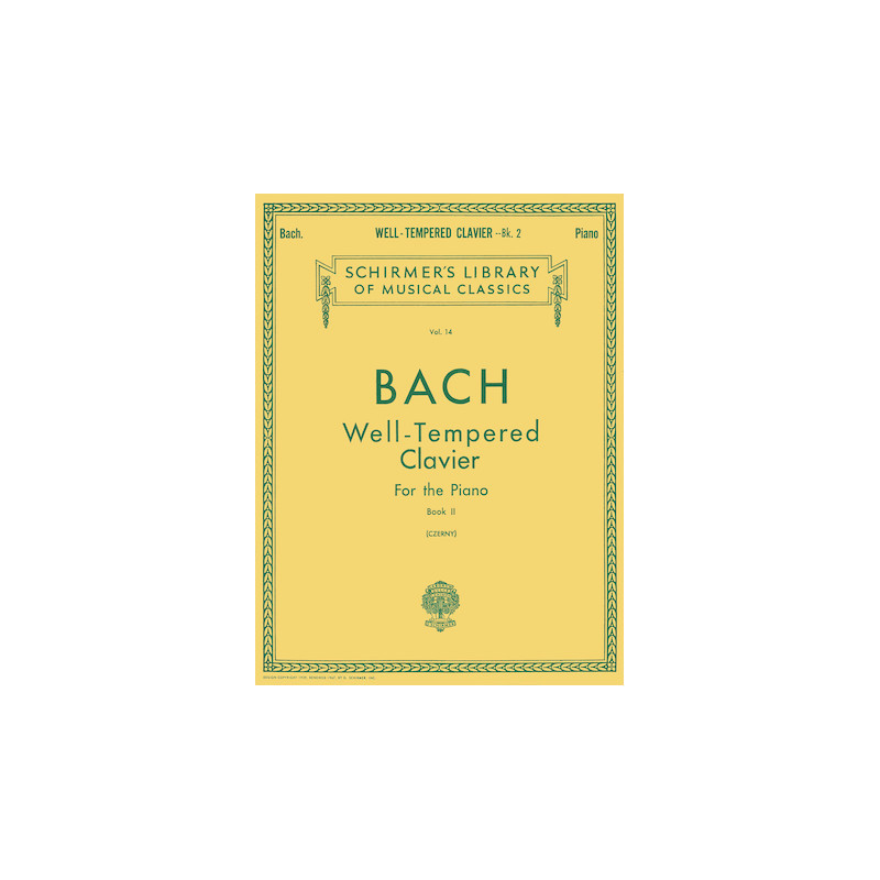 Libro. Well Tempered Clavier – Book 2 Schirmer Library of Classics Volume 14 - Bach