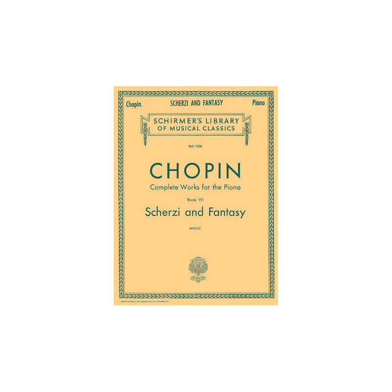 Libro. Chopin - Complete works for the piano. Book VII - Scherzi Fantasy in F Minor Vol. 1556