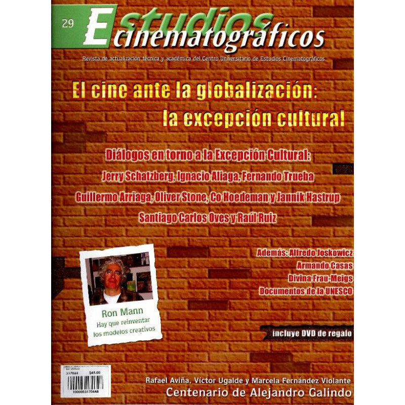 Libro. ESTUDIOS CINEMATOGRÁFICOS. EL CINE ANTE LA GLOBALIZACIÓN: LA EXCEPCIÓN CULTURAL NO. 29