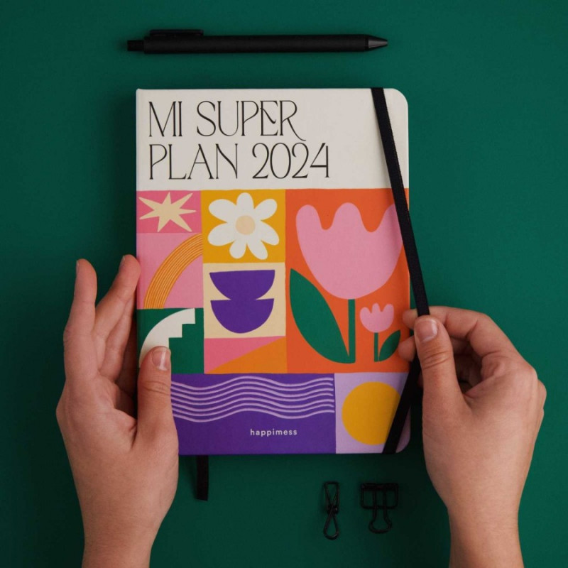 Agenda 2024 A5 Mi superplán Happimess Jardín secreto