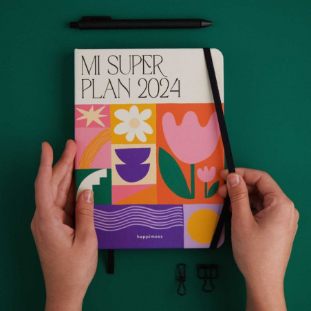 Agenda 2024 A5 Mi superplán Happimess Jardín secreto