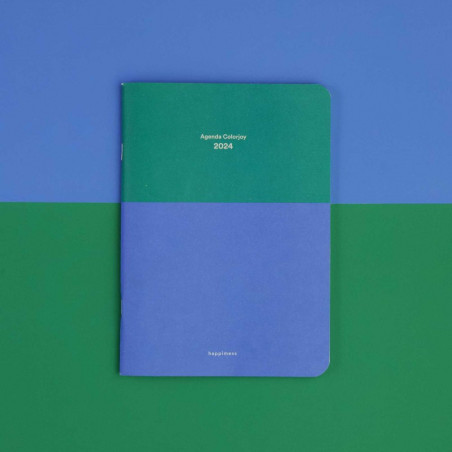 Agenda 2024 A5 Semanal Happimess Colorjoy Verde+Celeste