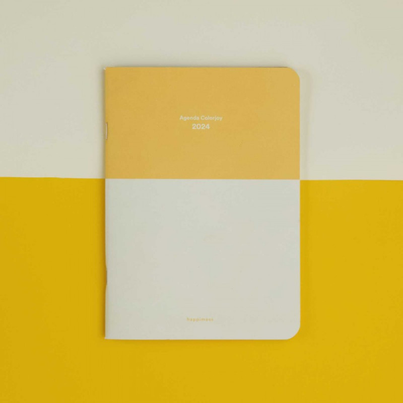 Agenda 2024 A5 Semanal Happimess Colorjoy Amarillo+Crudo