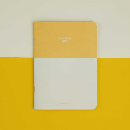 Agenda 2024 A5 Semanal Happimess Colorjoy Amarillo+Crudo