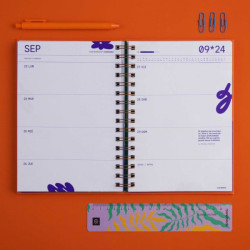 Agenda 2024 A5 Semanal Club de lectura Creatividad