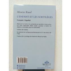 Libro. L'ENFANT ET LES SORTILÉGES. El niño y los sortilegios. Español/Frances