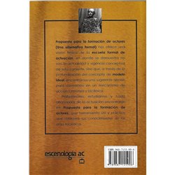 Libro. PROPUESTA PARA LA FORMACIÓN  DE ACTORES