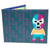 Cartera papel. SHISHITAS ROSA TURQUESA