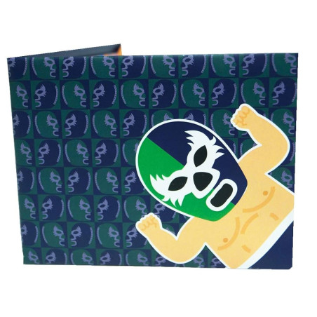 Cartera papel. SHISHITAS VERDE AZUL
