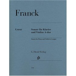 Partitura. Violin Sonata In A Major Violin And Piano. FRANCK