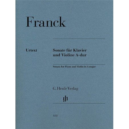 Partitura. Violin Sonata In A Major Violin And Piano. FRANCK