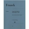 Partitura. Violin Sonata In A Major Violin And Piano. FRANCK