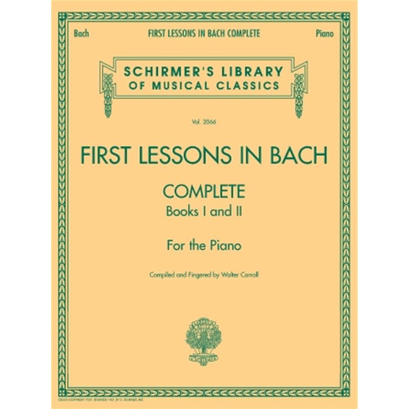 Partitura. First Lessons In Bach