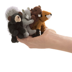 Títere de dedo. SET DE ANIMALES DEL BOSQUE